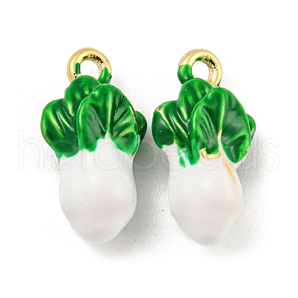 Brass Enamel Pendants X-KK-P258-17C-G-1