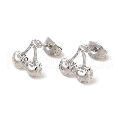 304 Stainless Steel Stud Earrings for Women EJEW-I281-40P-1