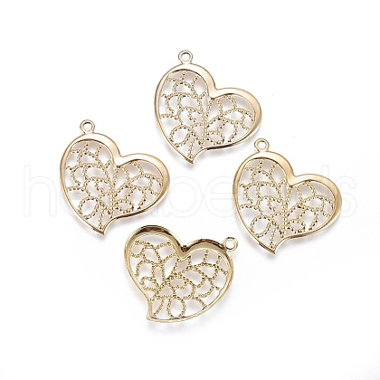 Iron Filigree Pendants IFIN-F158-15G-1