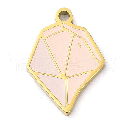 304 Stainless Steel Pendants STAS-F315-08G-04-1