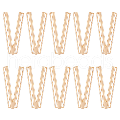 SUPERFINDINGS 10Pcs Alloy Bikini Clips FIND-FH0009-22G-1
