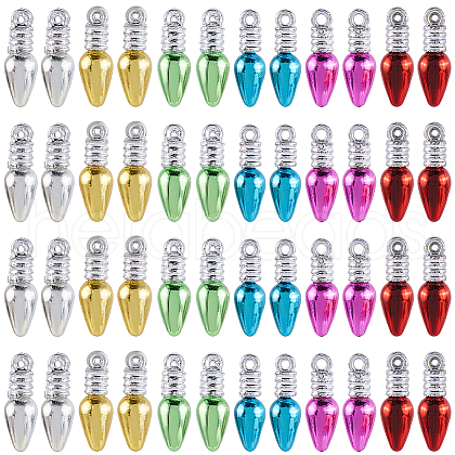 SUNNYCLUE 120Pcs 6 Colors Plastic Pendants FIND-SC0010-90B-1