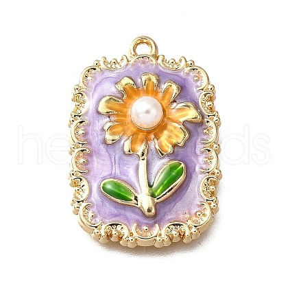 Alloy Enamel Pendants ENAM-K076-02C-G-1