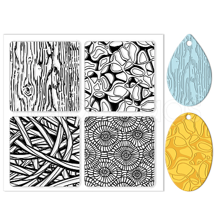 Silicone Clay Texture Mat AJEW-WH0447-027-1