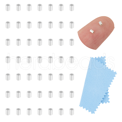 Unicraftale 50Pcs 925 Sterling Silver Spacer Tube Beads STER-UN0001-27A-1