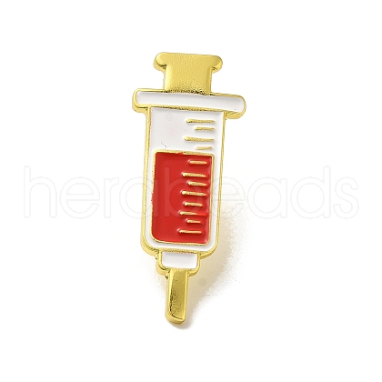 Medical Treatment Theme Baking Paint Black Golden Zinc Alloy Brooches JEWB-M037-03E-G-1