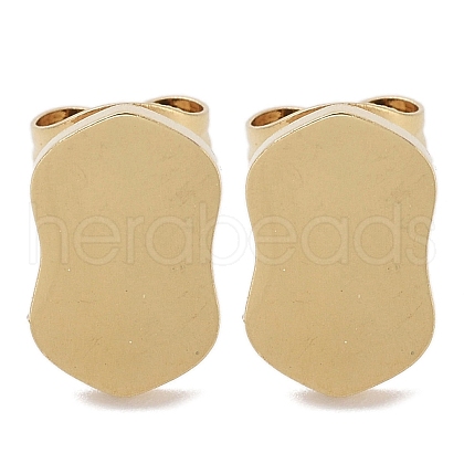 PVD Vacuum Plating 304 Stainless Steel Stud Earrings for Women EJEW-A048-46I-G-1