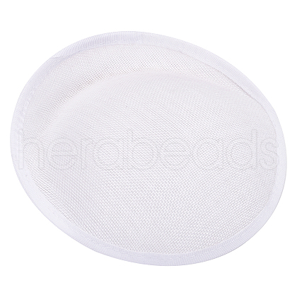 Linen Cloth Mini Hat Fascinator Base AJEW-WH0472-53A-1