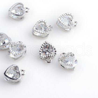 Heart Alloy Charms X-ZIRC-R007-043A-02-1