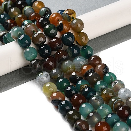 Natural Agate Beads Strands G-M437-B01-01D-1