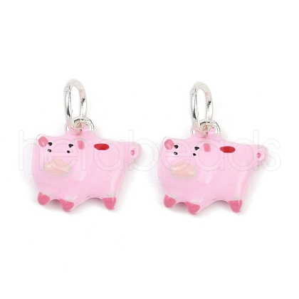 Alloy Enamel Animal Cartoon Charms PALLOY-R158-04S-01-1