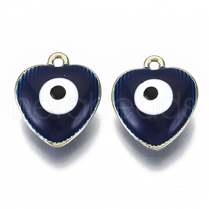 Alloy Enamel Pendants ENAM-N050-10B-1