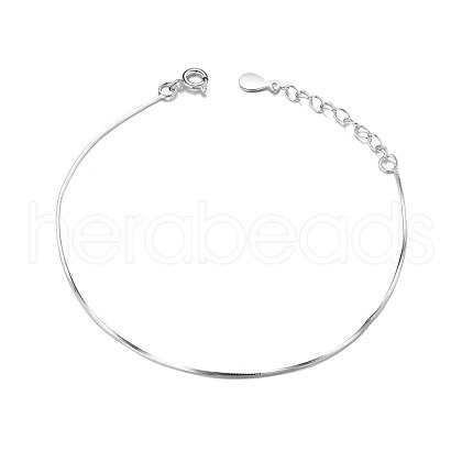 SHEGRACE Simple Elegant Rhodium Plated 925 Sterling Silver Bracelet JB262A-1