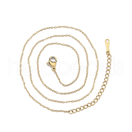 304 Stainless Steel Cable Chains Necklace for Men Women X-NJEW-N050-A03-G12-1