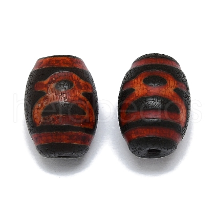 Tibetan Style dZi Beads G-Q166-01A-1