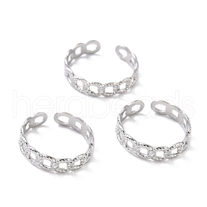 Tarnish Resistant 304 Stainless Steel Finger Rings RJEW-L102-04P-1