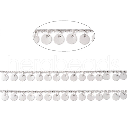Tarnish Resistant 304 Stainless Steel Cable Chains CHS-F018-01P-1