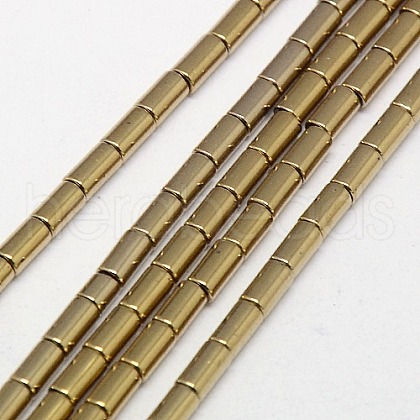 Electroplate Non-magnetic Synthetic Hematite Beads Strands G-J162-C-01-1