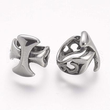 304 Stainless Steel Slide Charms STAS-A032-105AS-1