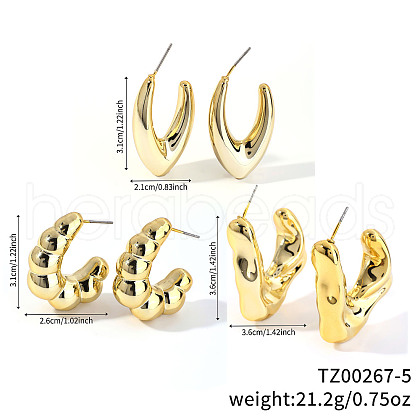 3 Pairs Elegant Fashionable Plastic Earring Sets ZG6884-5-1