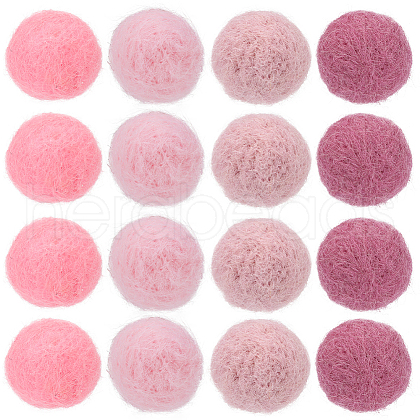 SUNNYCLUE 40Pcs 4 Colors Wool Felt Balls DIY-SC0022-52-1