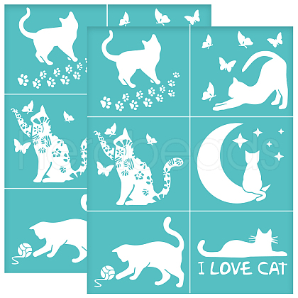 Self-Adhesive Silk Screen Printing Stencil DIY-WH0338-201-1