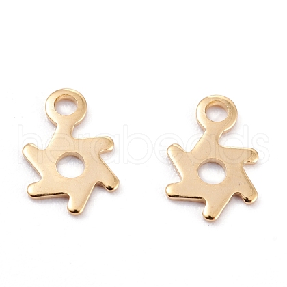 201 Stainless Steel Charms STAS-C017-18G-1