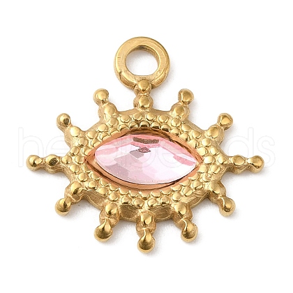 Real 18K Gold Plated 304 Stainless Steel Pendants STAS-A084-19G-02-1