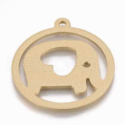 Eco-Friendly Aluminium Big Pendants ALUM-Q001-76A-1