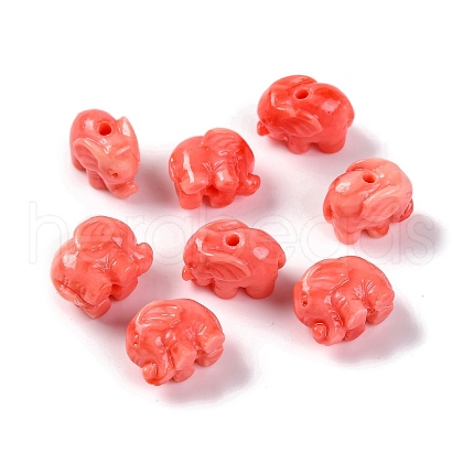Synthetic Shell Dyed Beads SHEL-C007-02-1