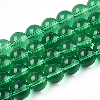 Transparent Glass Beads Strands GLAA-T032-T8mm-21-1