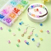 200Ps 10 Colors Transparent Crackle Acrylic Beads CACR-YW0001-6