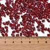 Spray Painted Glass Seed Beads SEED-F005-11A-01-4