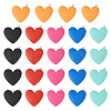 24Pcs 6 Colors Opaque Resin Pendants CRES-TA0001-20-2