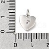 925 Sterling Silver Micro Pave Clear Cubic Zirconia Charms STER-V001-01P-02-3