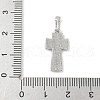 Brass Pave Natural White Shell Pendants KK-S522-01B-P-3