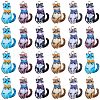 SUNNYCLUE 30Pcs Cat Shaped Alloy Enamel Pendants ENAM-SC0005-27A-1