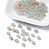 Baking Painted Imitation Jade Glass Round Bead Strands DGLA-YW0001-19F-1