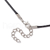 Glass Seed Beads & Synthetic Blue Goldstone Beaded Cross Pendant Necklaces NJEW-MZ00103-05-5