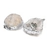 Natural Pyrite & Druzy Agate Geode Pendants G-G162-02P-03-2