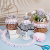 Polyester Double Layer Pleated Lace Ribbon OCOR-WH0097-43C-5