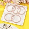Natural Pink Opal Beads Stretch Bracelets for Men Women BJEW-L171-03C-3