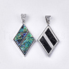Abalone Shell/Paua Shell Pendants X-RESI-S376-01-2