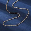 Long-Lasting Plated Brass Cable Chain Necklaces X-NJEW-K112-09G-NF-1