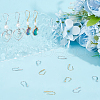 Beebeecraft 16Pcs 2 Colors Brass Micro Pave Clear Cubic Zirconia Earring Hooks KK-BBC0008-07-4