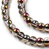 Electroplate Glass Beads Strands EGLA-K014-A-HP01-3