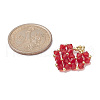 Glass Beaded Pendants PALLOY-TA00034-2
