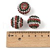 AB-Color Resin Rhinestone Round Beads RESI-S313-18x20-09-2