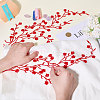 Plum Blossom Shape Appliques PATC-WH0007-11E-3