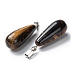 Natural Tiger Eye Pendants G-F707-07-3
